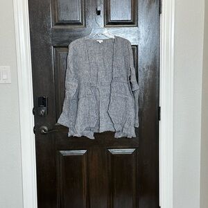 J. Jill Pure Jill 100% Linen Cardigan Medium